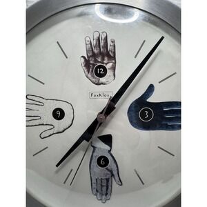Fox Klox FoxKlox HANDS Wall Clock, Made In USA Hollis Maine